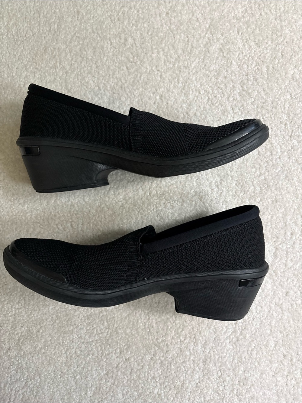Women’s Slip-On Knit Sneakers in Black - Comfortable Everyday Shoes - Picture 5 of 13